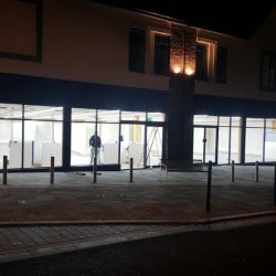 night shop front
